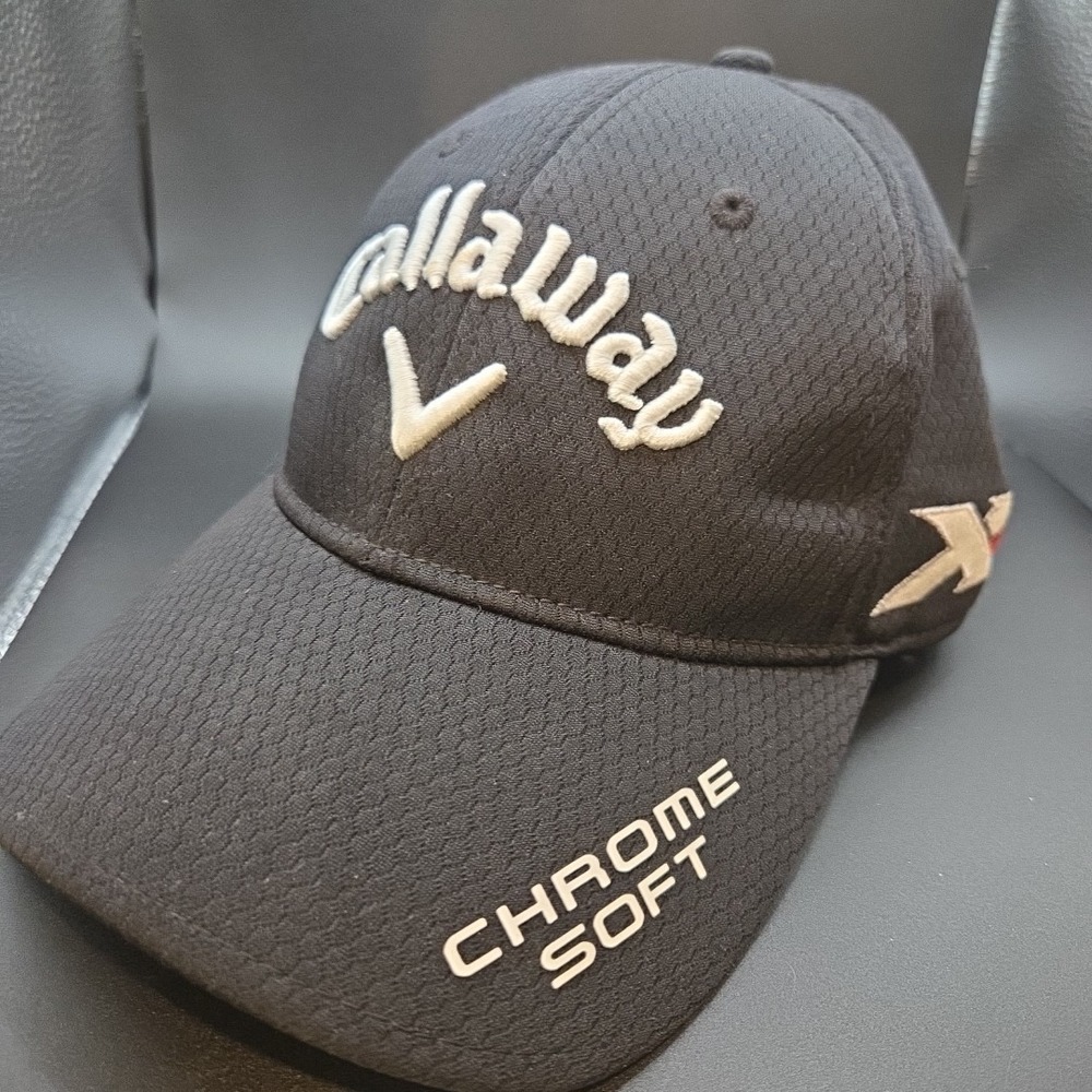 Callaway‎ Golf Hat Chrome Soft Great Big Bertha Tour Authentic Black Mesh Cap